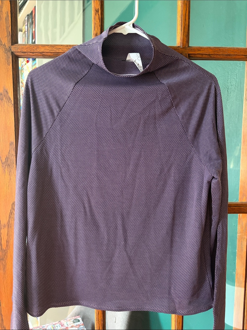 OISELLE Flyout Mike One Long Sleeve, Twilight Purple, Size 8, NWOT